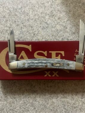 CASE POCKET WORN GRAY SM 1/2 CONGRESS KNIFE NEVER USED IN BOX #6268